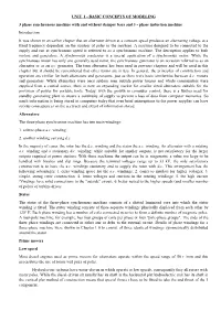 BASIC CONCEPTS of MODELING 3 Phase Synchronous Machine With