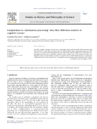 Computation Vs. Information Processing: How They Are Different and Why It Matters