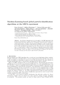 Machine-Learning-Based Global Particle-Identification Algorithms At