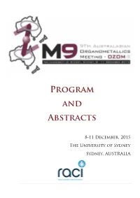 Program and Abstracts