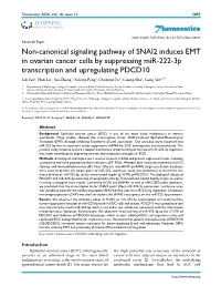 Theranostics Non-Canonical Signaling Pathway of SNAI2 Induces EMT In