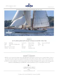 60 Ft John Alden Gaff Double Topsail Schooner 1939/1946 - Sold