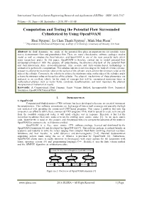 Computation and Testing the Potential Flow Surrounded Cylinderical by Using Openfoam