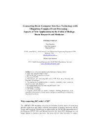 Connecting Brain Computer Interface Technology with Ubiquitous Complex Event Processing