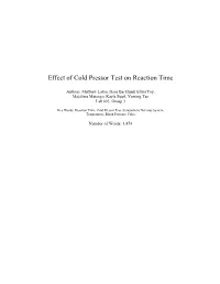Effect of Cold Pressor Test on Reaction Time.Pdf (518.1Kb)