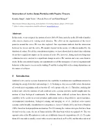 Interaction of Active Janus Particles with Passive Tracers Abstract 2