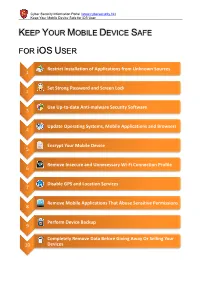 Keep Your Mobile Device Safe for Ios User
