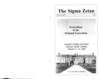 The Sigma Zetan Volume LXIV 1998