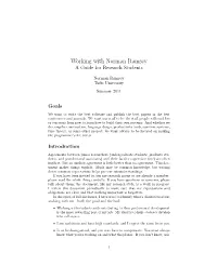 Working with Norman Ramsey: a Guide for Research Students