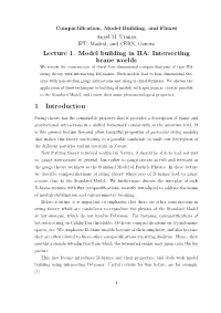 Lecture 1. Model Building in IIA: Intersecting Brane Worlds
