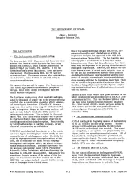 THE DEVELOPMENT of JOVIAL Jules L Schwartz Computer