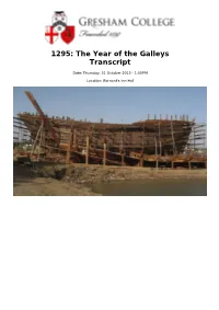 1295: the Year of the Galleys Transcript