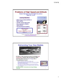 Problems of High Speed and Altitude Robert Stengel, Aircraft Flight Dynamics MAE 331, 2018