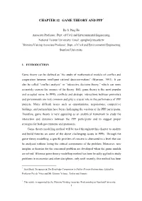 Chapter 12 Game Theory and Ppp*