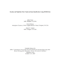 Daytime and Nighttime Polar Cloud and Snow Identification Using MODIS Data Qing Trepte SAIC, Hampton, VA USA Patrick Minnis Atmo