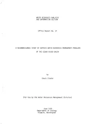 A Reconnaissance Study of Certain Water Resources Management
