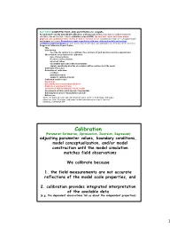Calibration: Calibrate Your Model