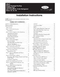 Installation Instructions