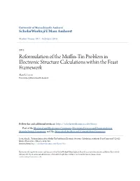 Reformulation of the Muffin-Tin Problem in Electronic Structure Calculations Within the Feast Framework Alan R