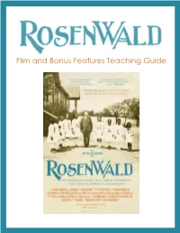 Rosenwald Teaching Guide