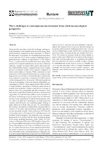 Three Challenges to Contemporaneous Taxonomy from a Licheno-Mycological Perspective