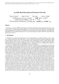 An XML-Based Description of Structured Networks