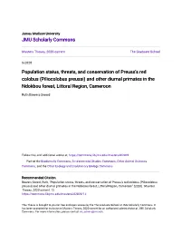 Population Status, Threats, and Conservation of Preuss's Red Colobus