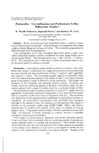Proinsulin: Crystallization and Preliminary X-Ray Diffraction Studies* W