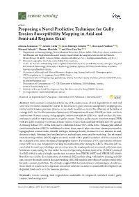 Proposing a Novel Predictive Technique for Gully Erosion Susceptibility Mapping in Arid and Semi-Arid Regions (Iran)