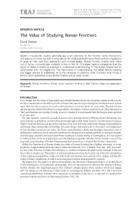 The Value of Studying Roman Frontiers