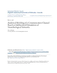 Analytical Modeling of a Communication Channel Based On