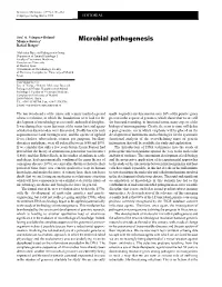 Microbial Pathogenesis Rafael Rotger2