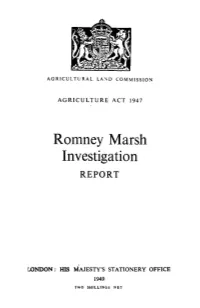 Romney Marsh Investigation REPORT