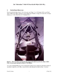 The "Horseshoe" Orbit of Near-Earth Object 2013 BS45 1. Earth-Based