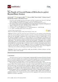 The Puzzle of Coccoid Forms of Helicobacter Pylori: Beyond Basic Science