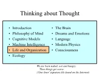 Thinking About Thought