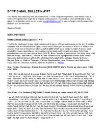 Bccf E-Mail Bulletin #346