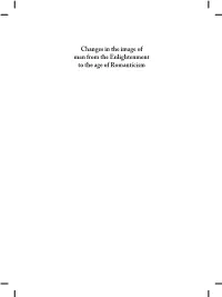 Changes in the Image of Man from the Enlightenment to the Age of Romanticism