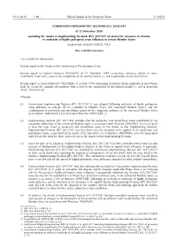 Commission Implementing Decision (Eu)
