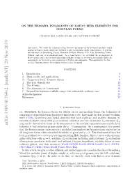 On the Iwasawa Invariants of Kato's Zeta Elements for Modular Forms