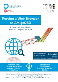 Porting a Web Browser to Amigaos3