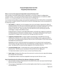 Proposed Kapka Butte Sno-Park Frequently Asked Questions