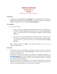 Terms & Conditions