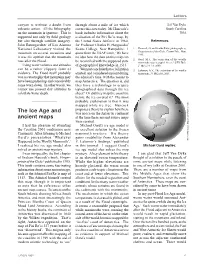The Ice Age and Ancient Maps