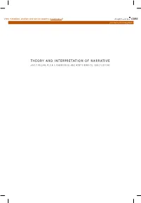 Theory and Interpretation of Narrative James Phelan, Peter J
