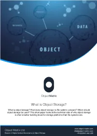 What Is Object Storage?