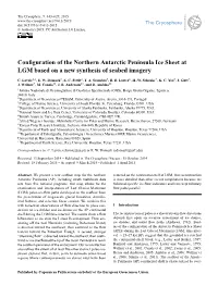 Configuration of the Northern Antarctic Peninsula Ice Sheet at LGM Based on a New Synthesis of Seabed Imagery