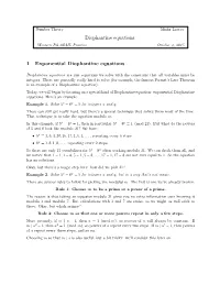 Diophantine Equations 1 Exponential Diophantine Equations