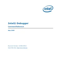 Intel® Debugger Command Reference
