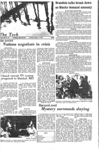 Pi 7Z E Te Ei~ Hvi : at :I~Aenebpu~1~811 Brandes Talks Break Down As Blacks Emaand Amnesty